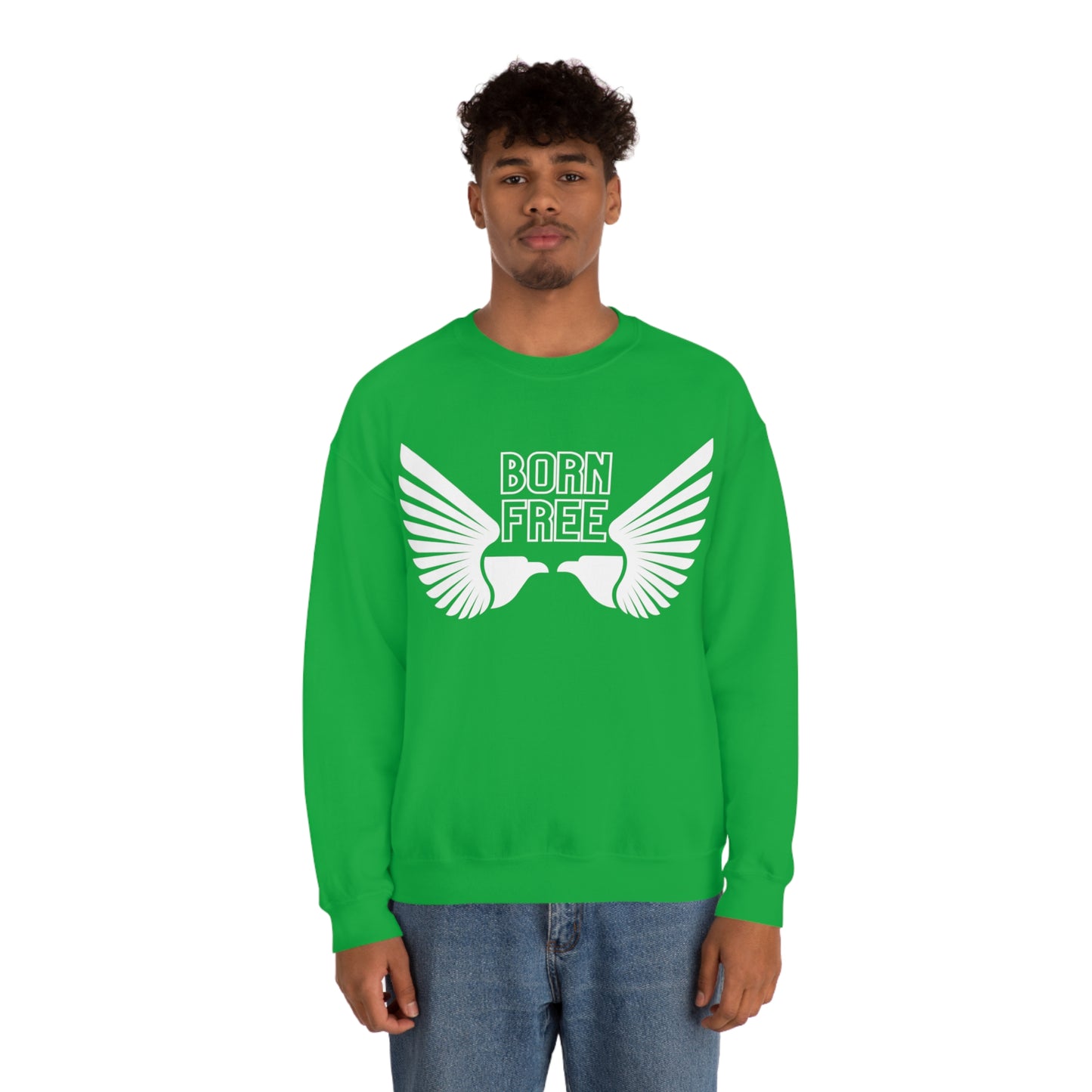 Born Free Eagle Unisex Crewneck Sweatshirt