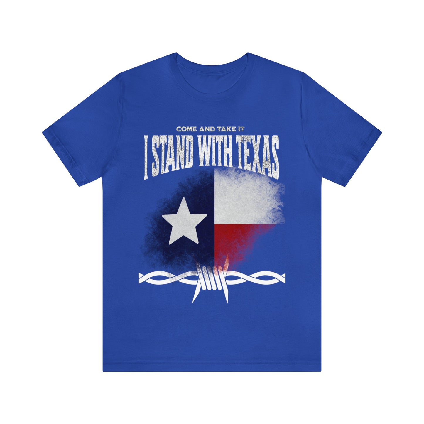 I Stand With Texas - Come And Take It Barbed Wire Men's T-Shirt