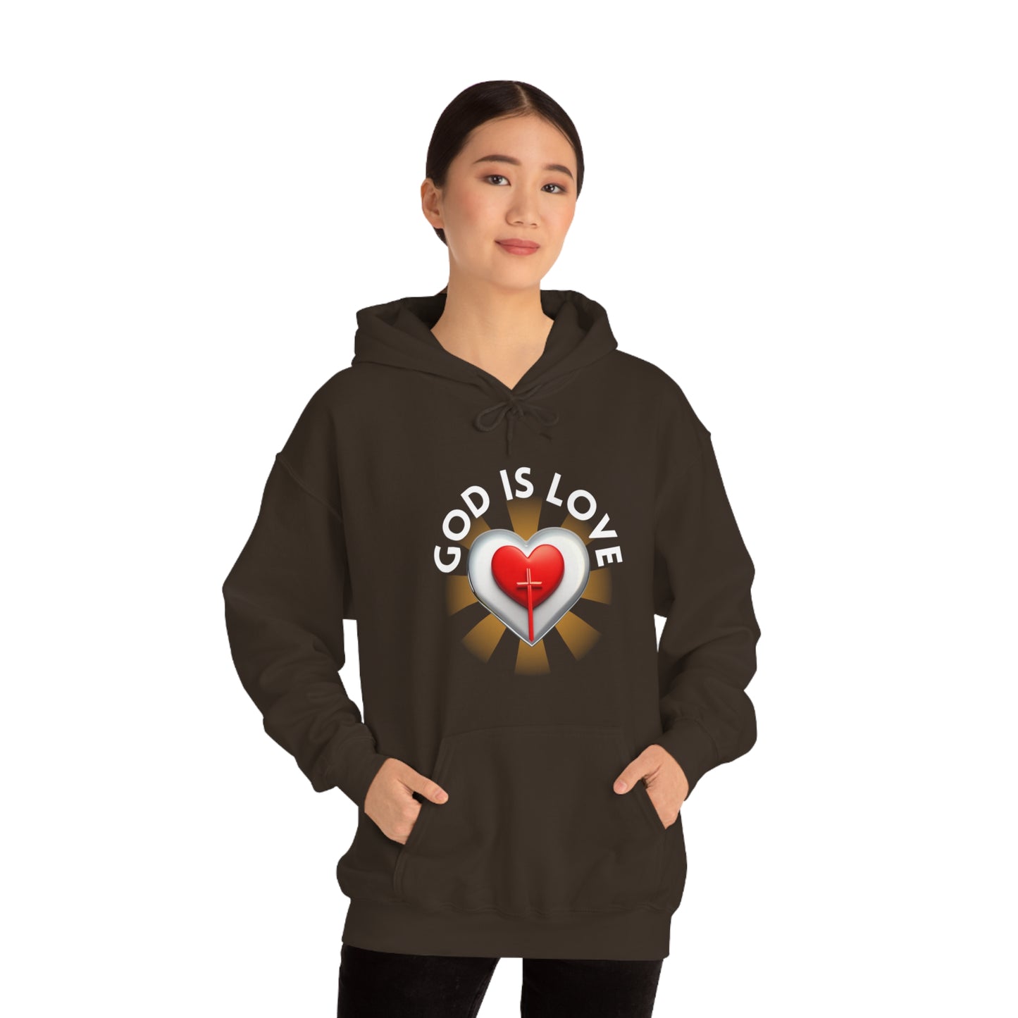 God Is Love Unisex Heavy Blend™ Hooded Sweatshirt