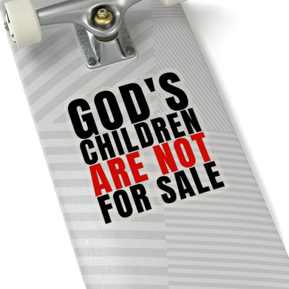 God's Children Are Not For Sale Kiss-Cut Stickers