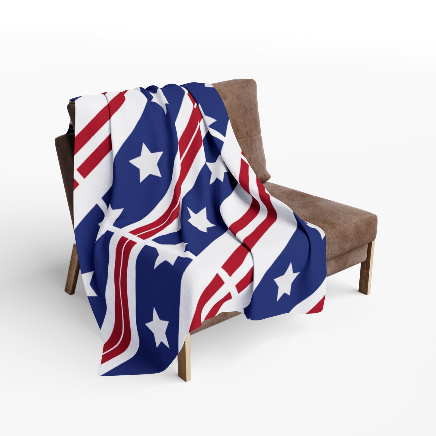 US Flag Inspired Design Fleece Blanket