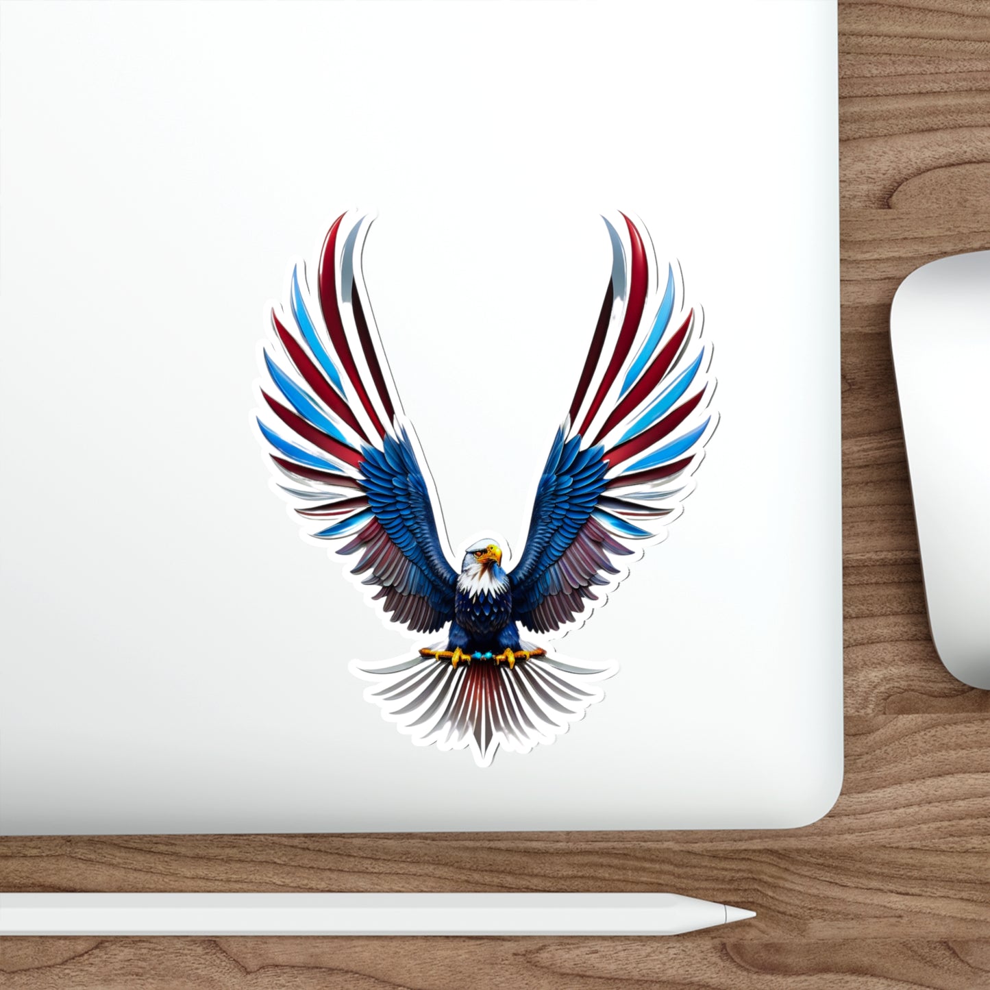 Liberty Eagle Die-Cut Multi Purpose Sticker - Indoor & Outdoor Use