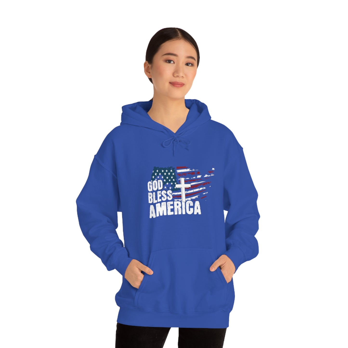 God Bless America Freedom Unisex Heavy Blend™ Hooded Sweatshirt