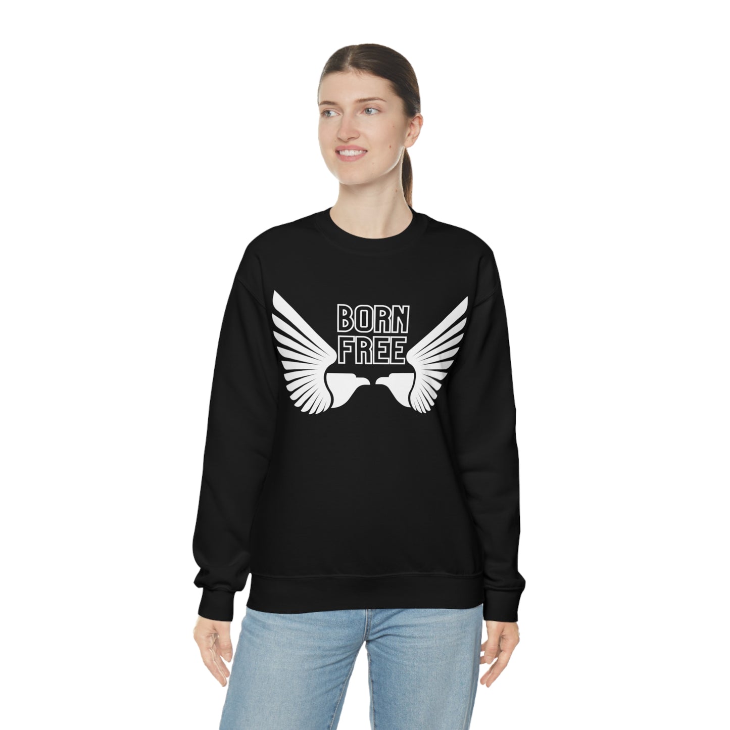 Born Free Eagle Unisex Crewneck Sweatshirt