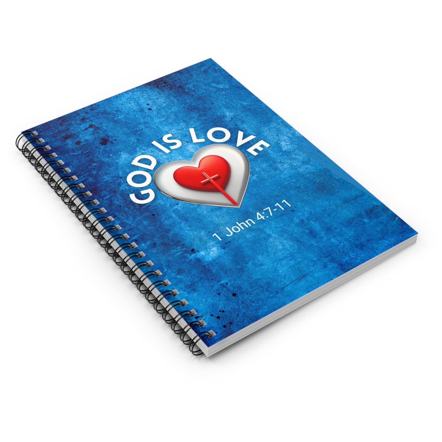 GOD IS LOVE - 1 John 4:7-11 Spiral Notebook - Ruled Line