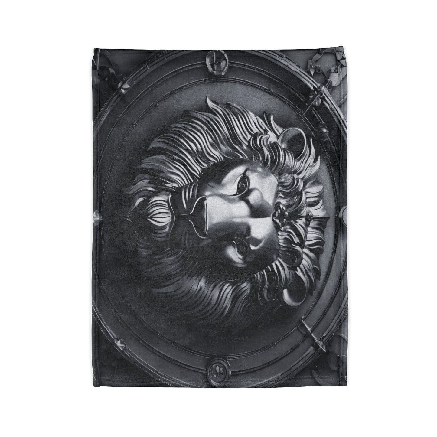 Black Lion King Throw Blanket