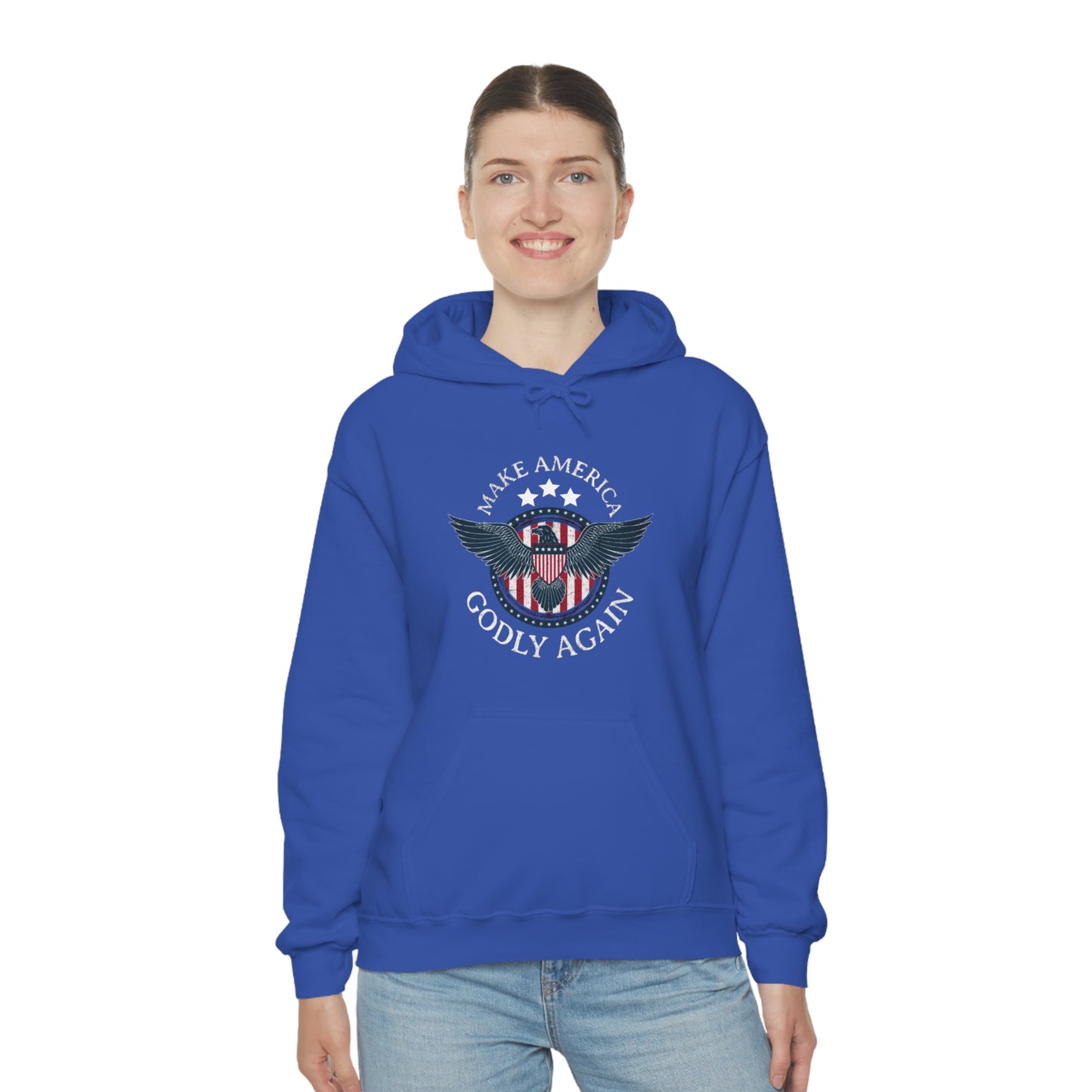 Make America Godly Again Unisex Heavy Blend™ Hooded Sweatshirt