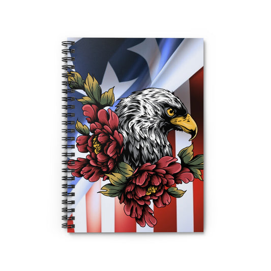 Frank Quotes FLORAL EAGLE Spiral Notebook