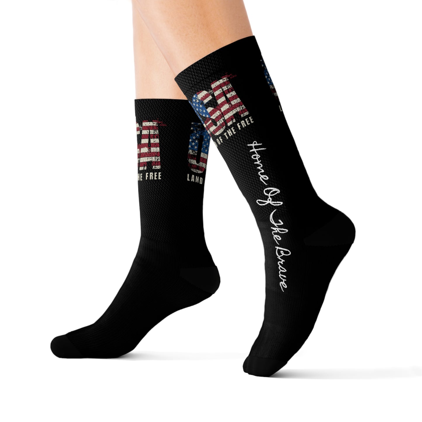 Land Of The Free USA Socks