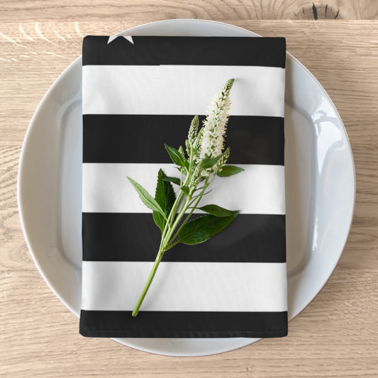 USA BLK Flag Motif Napkins