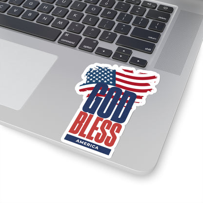 God Bless America Kiss-Cut Stickers