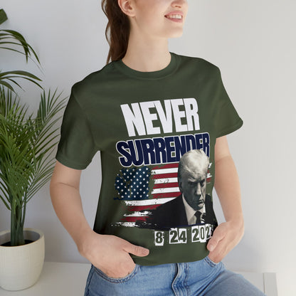 Trump NEVER SURRENDER Women's Tee