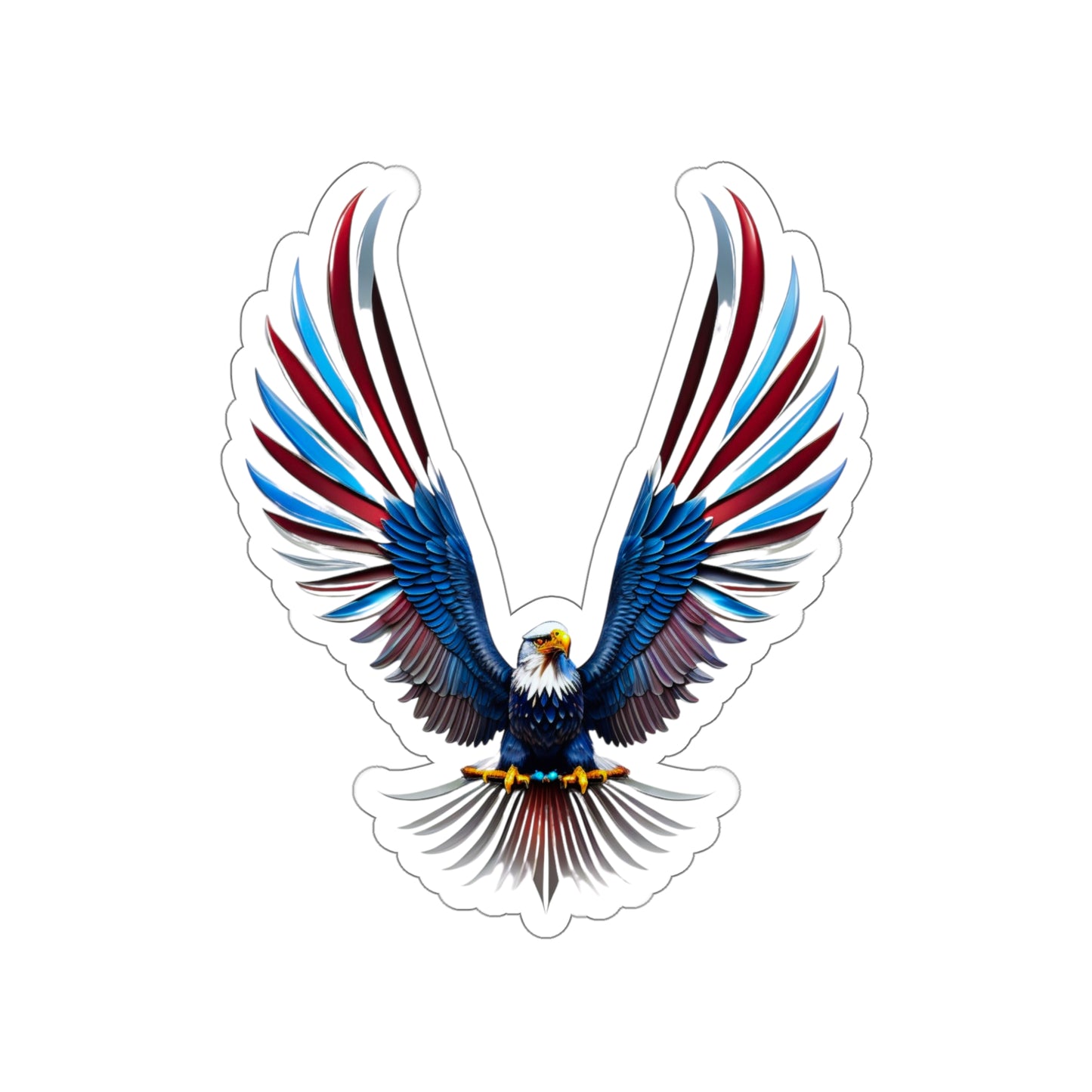 Liberty Eagle Die-Cut Multi Purpose Sticker - Indoor & Outdoor Use