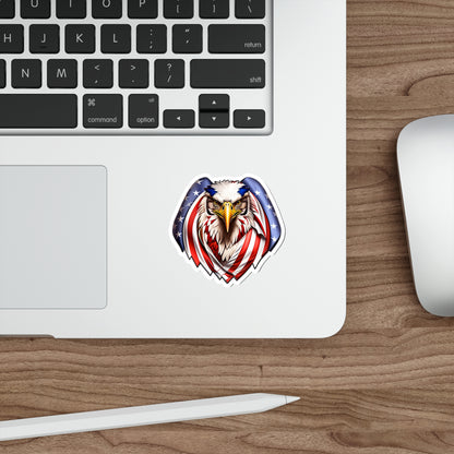 America Eagle Die-Cut Multi Purpose Sticker - Indoor & Outdoor Use