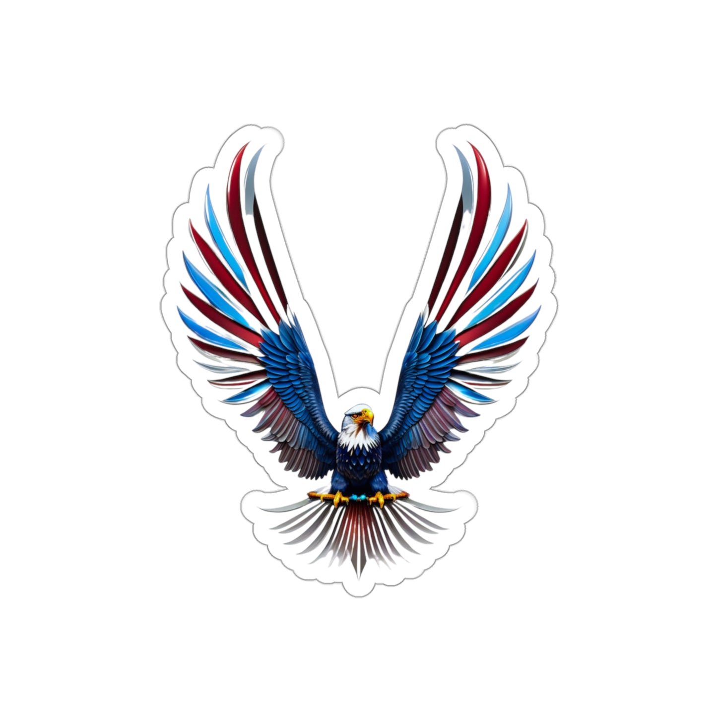 Liberty Eagle Die-Cut Multi Purpose Sticker - Indoor & Outdoor Use