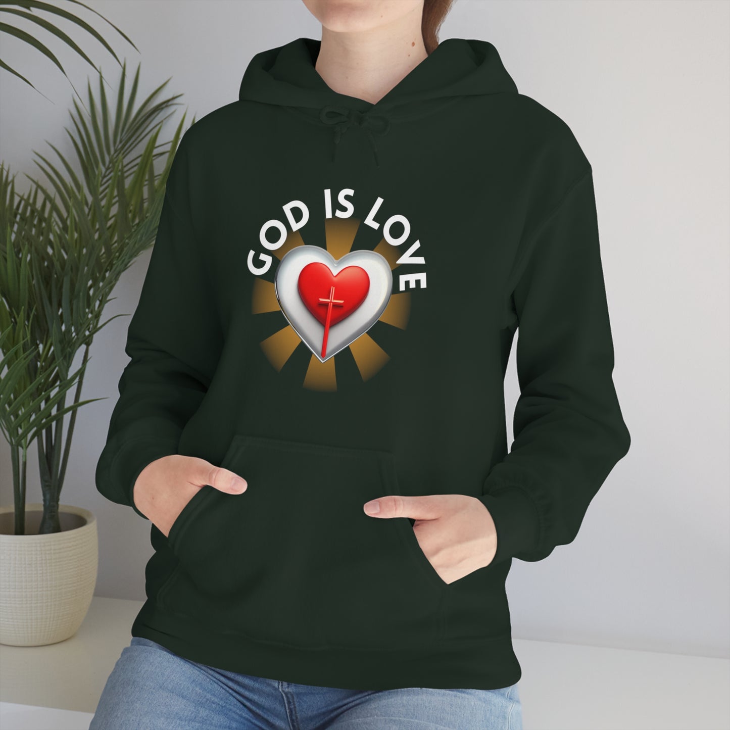 God Is Love Unisex Heavy Blend™ Hooded Sweatshirt