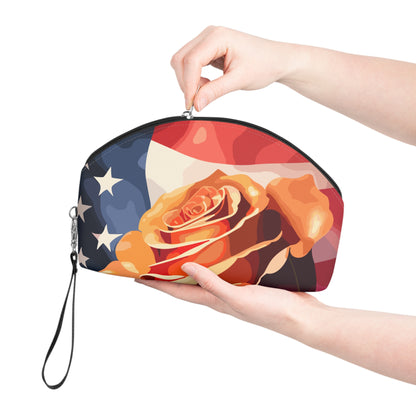 American Rose Chic Makeup Bag