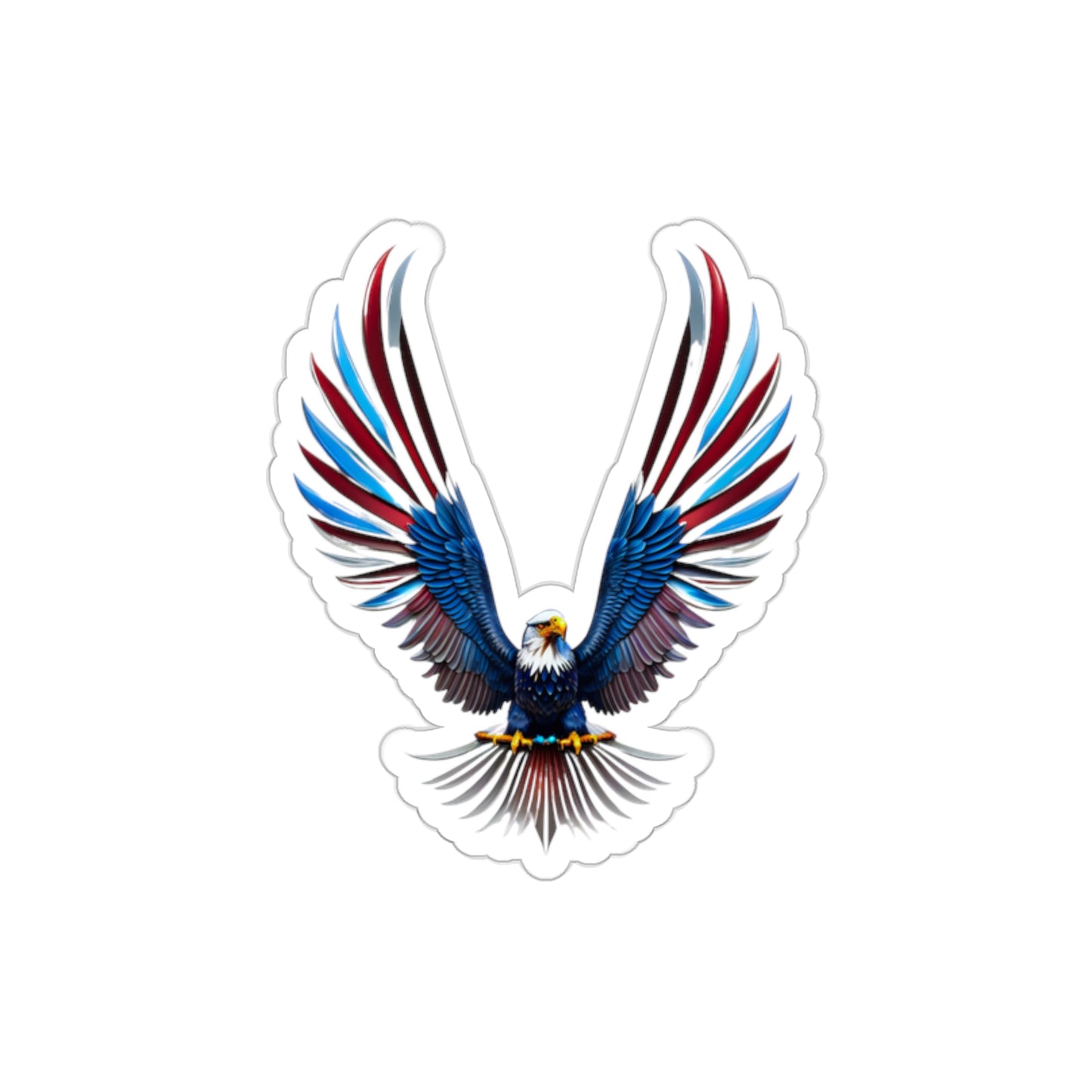 Liberty Eagle Die-Cut Multi Purpose Sticker - Indoor & Outdoor Use