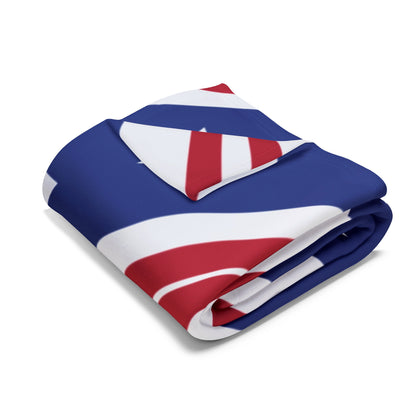 US Flag Inspired Design Fleece Blanket