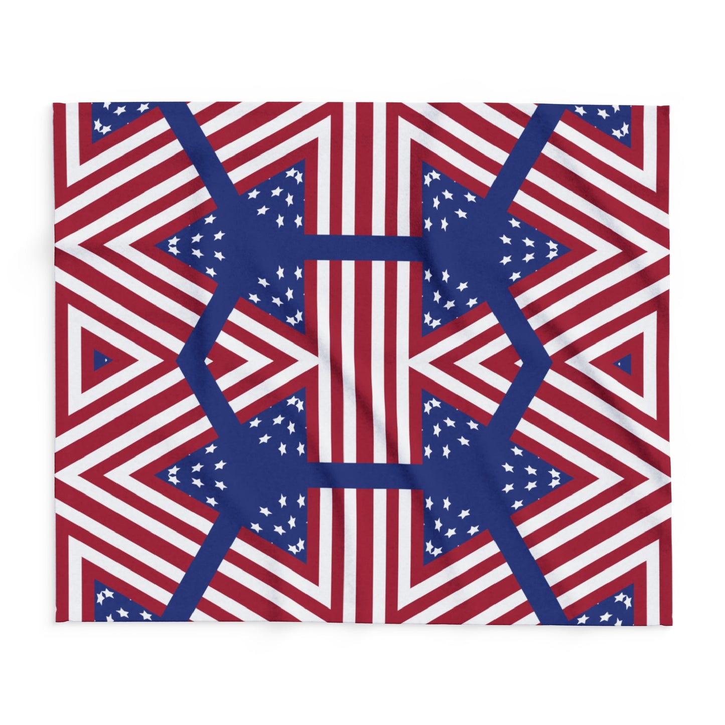 4th July Independence Day Print Fleece Throw Blanket