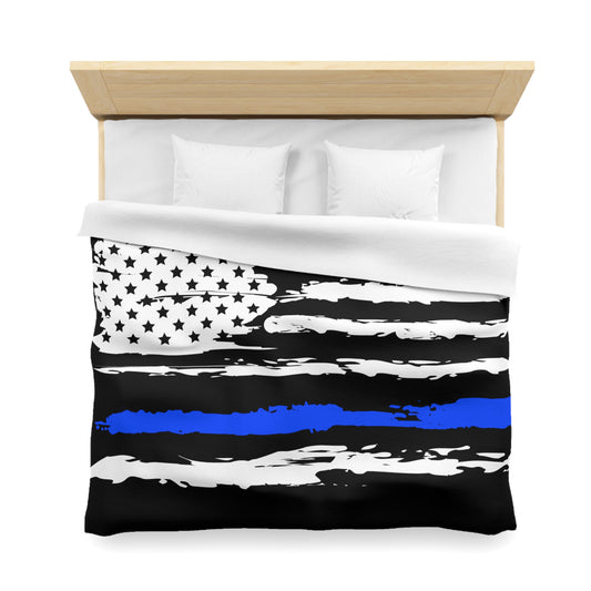 Thin Blue Line Duvet Cover