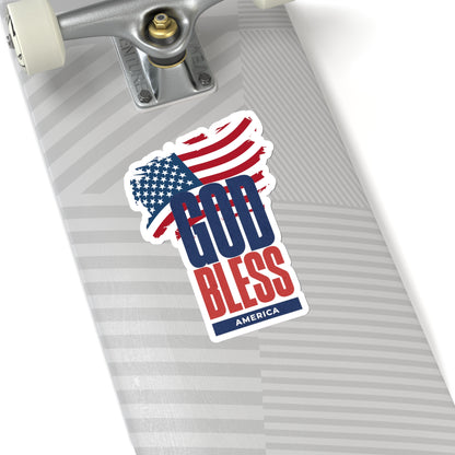 God Bless America Kiss-Cut Stickers