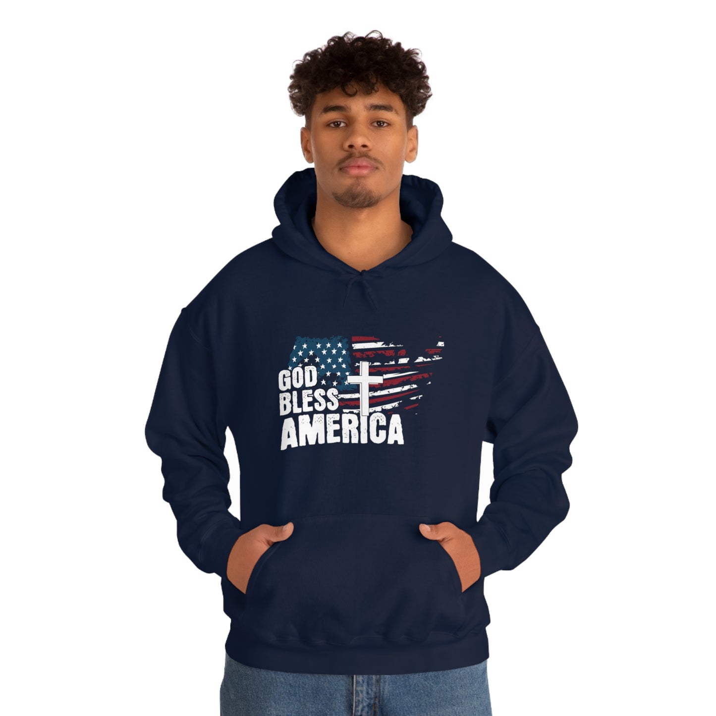 God Bless America Freedom Unisex Heavy Blend™ Hooded Sweatshirt