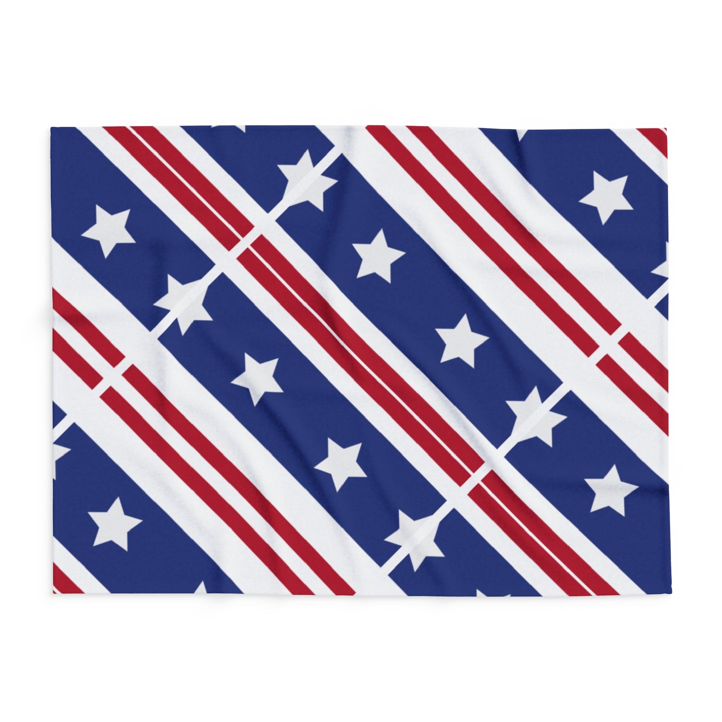 US Flag Inspired Design Fleece Blanket