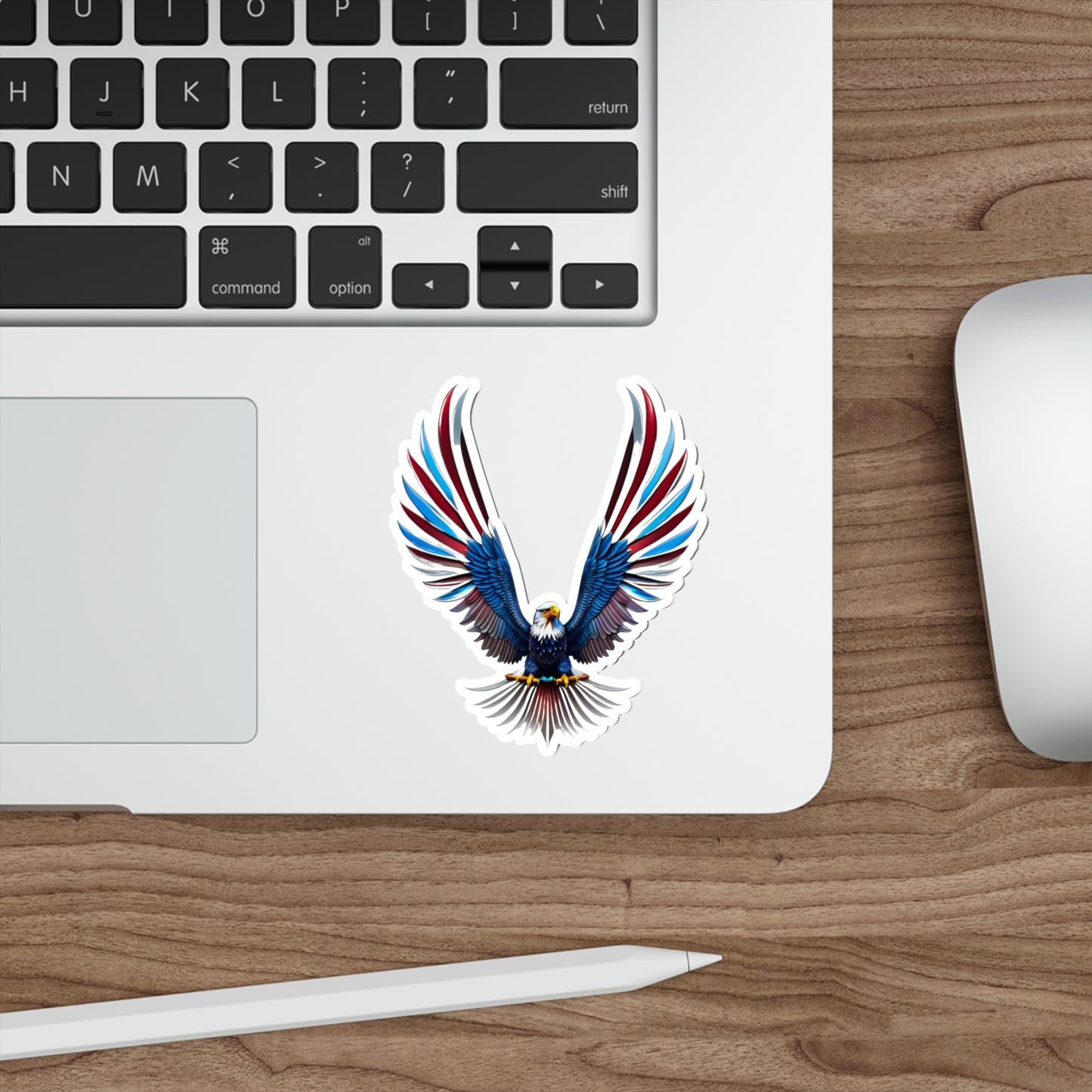 Liberty Eagle Die-Cut Multi Purpose Sticker - Indoor & Outdoor Use