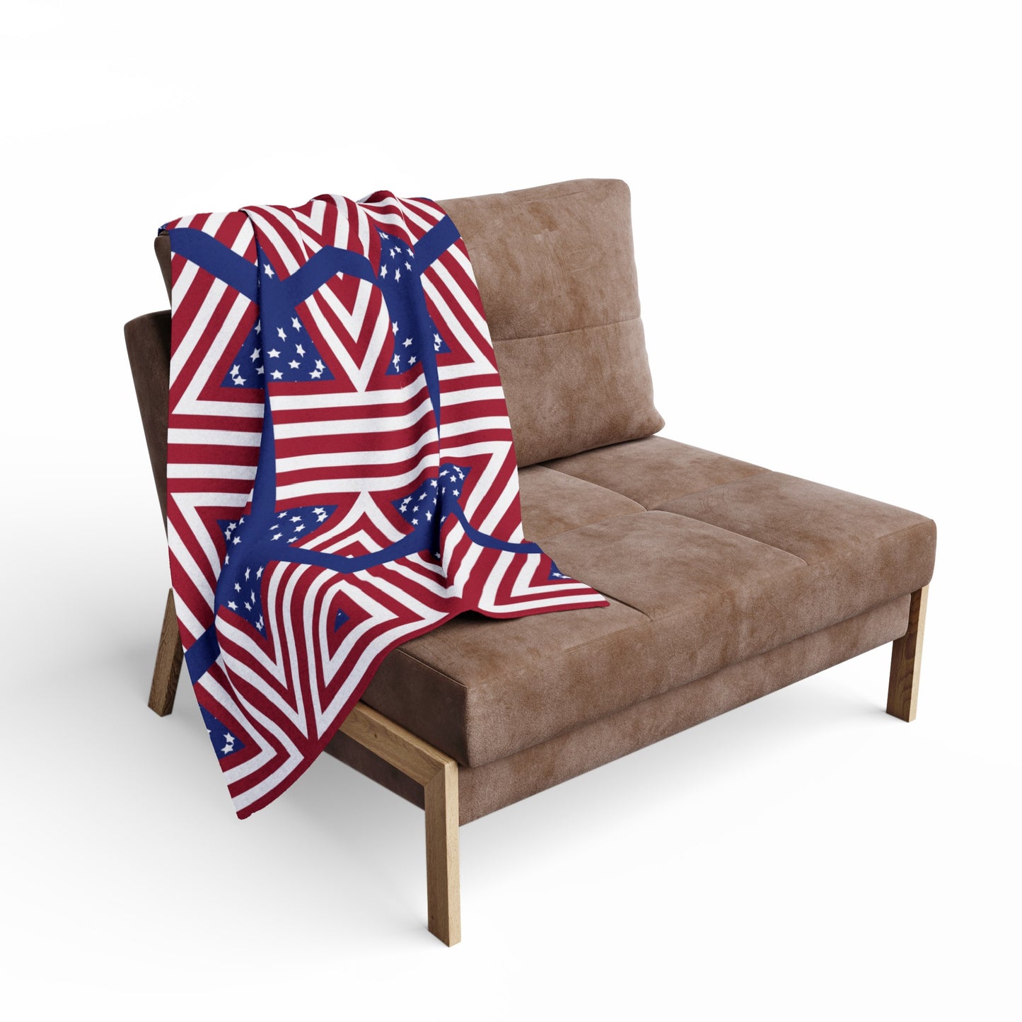 4th July Independence Day Print Fleece Throw Blanket