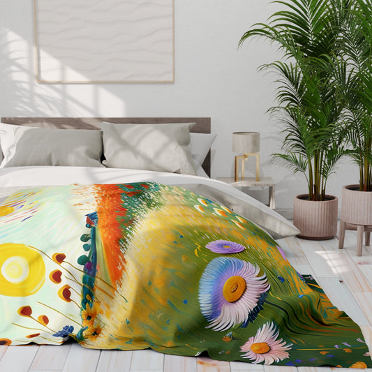 Premium Van Gogh Soft Plush Fleece Blanket