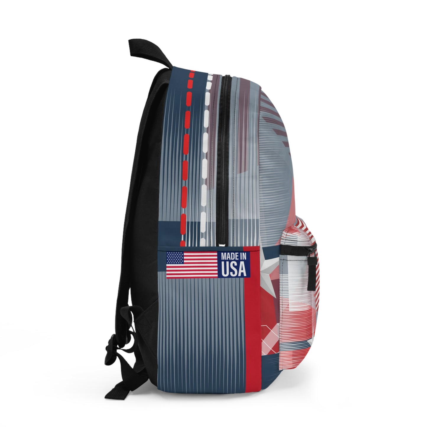 Patchwork Motif Backpack Bag (Made in USA)