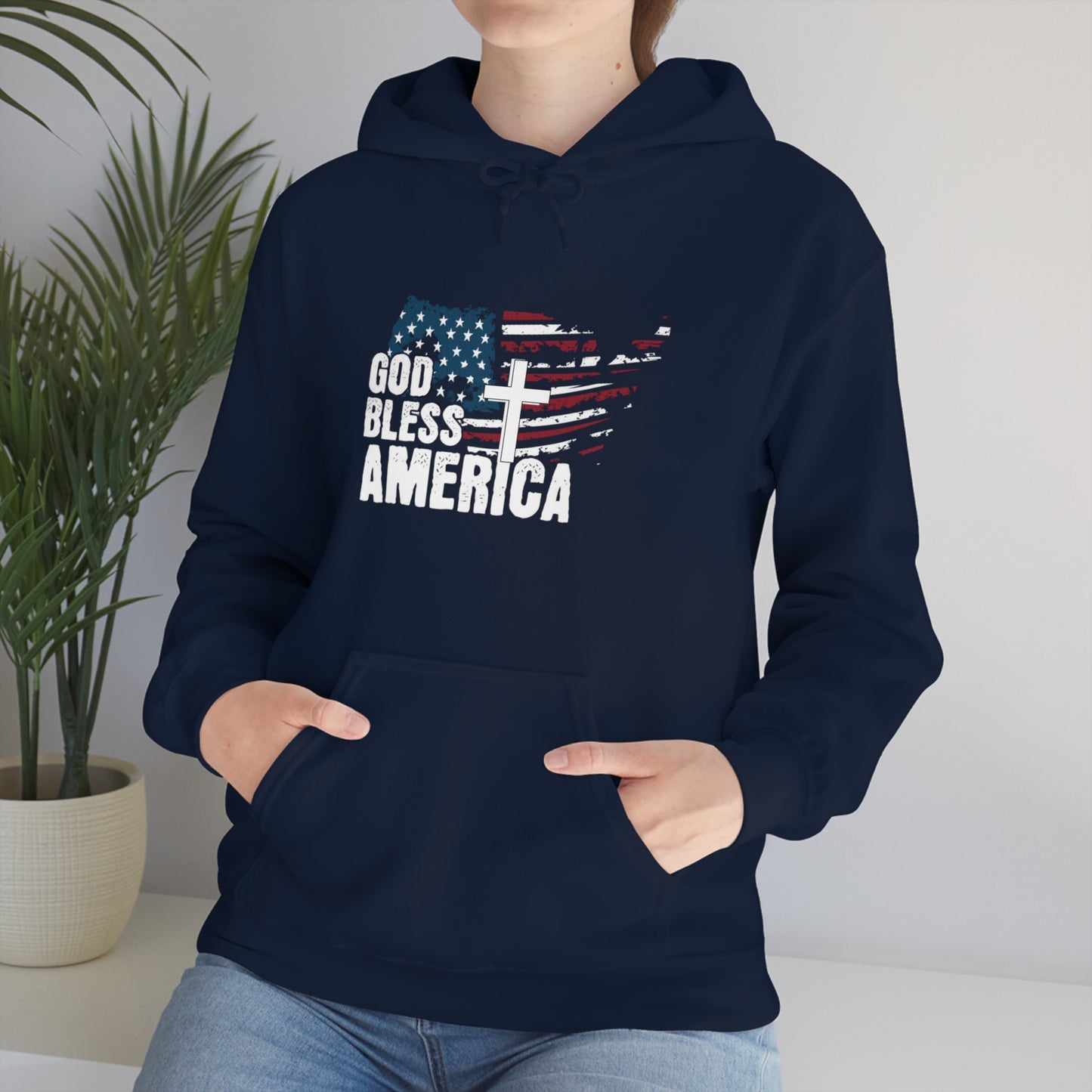 God Bless America Freedom Unisex Heavy Blend™ Hooded Sweatshirt