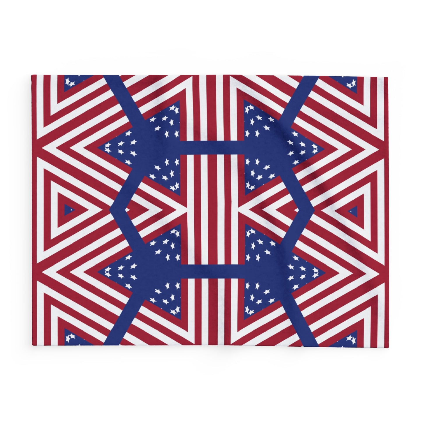 4th July Independence Day Print Fleece Throw Blanket