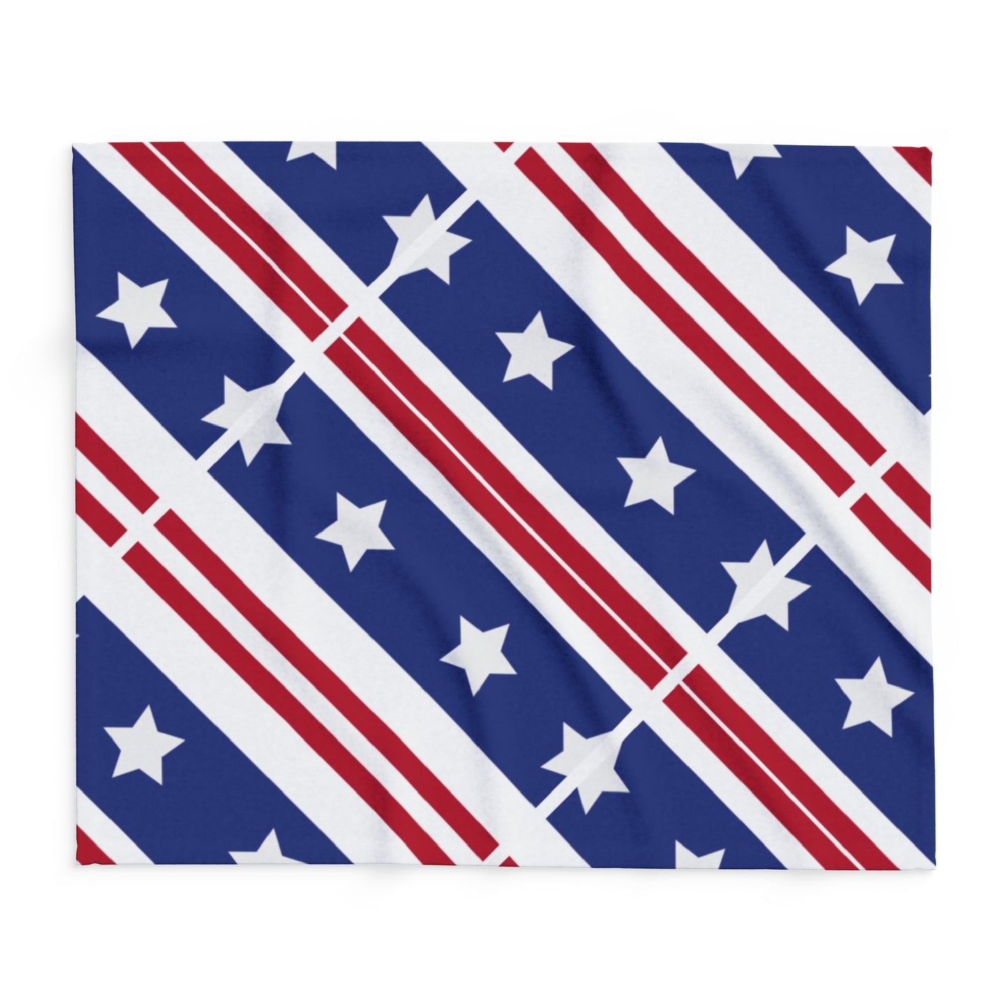 US Flag Inspired Design Fleece Blanket