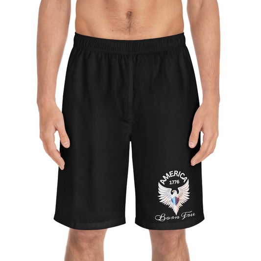 America 1779 - Born Free Men's Board Shorts