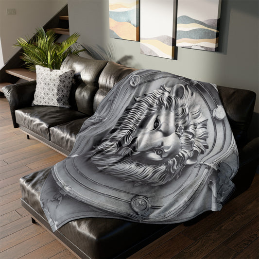 Lion King Grey Throw Blanket - Soft, Warm And Cozy