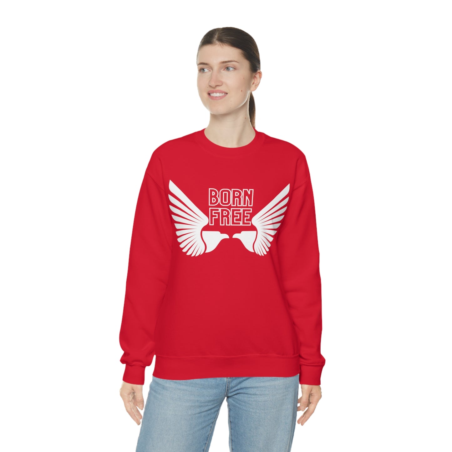 Born Free Eagle Unisex Crewneck Sweatshirt