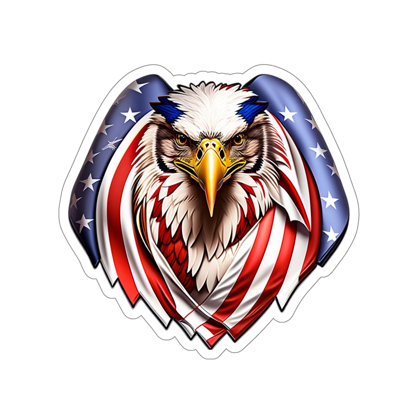 America Eagle Die-Cut Multi Purpose Sticker - Indoor & Outdoor Use