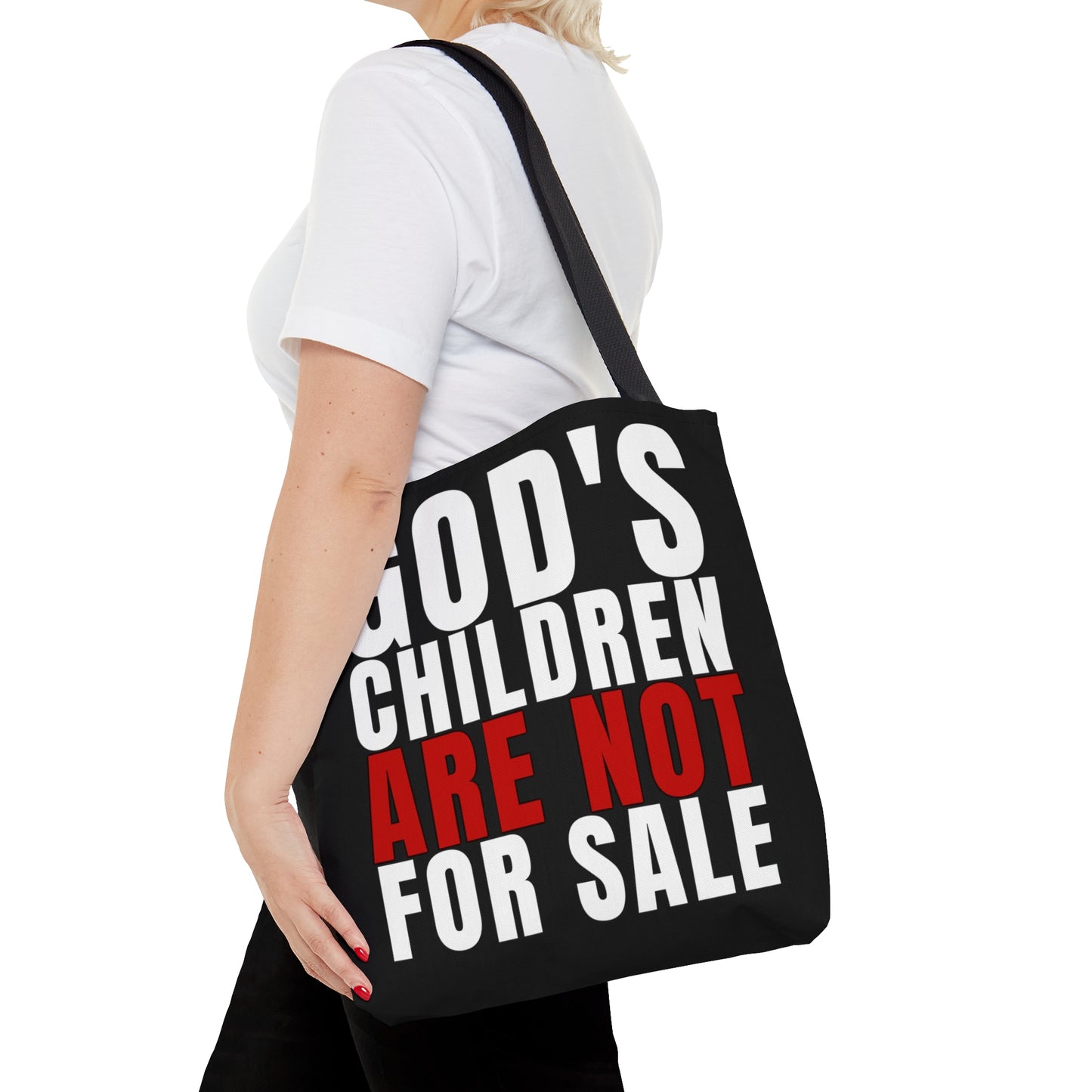 God's Children Are Not For Sale Tote Bag