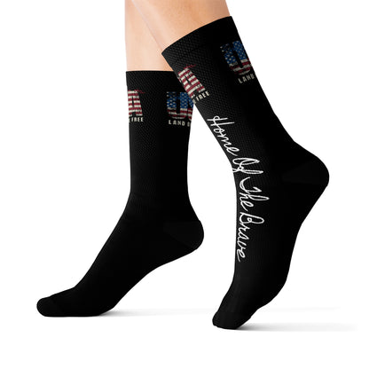 Land Of The Free USA Socks