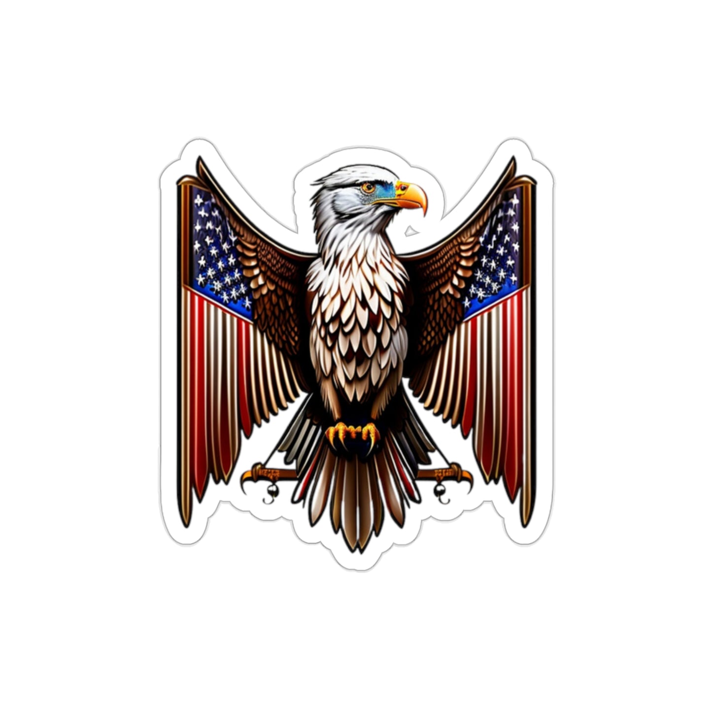 Eagle Crest Die-Cut Multi Purpose Sticker - Indoor And Outdoor Use