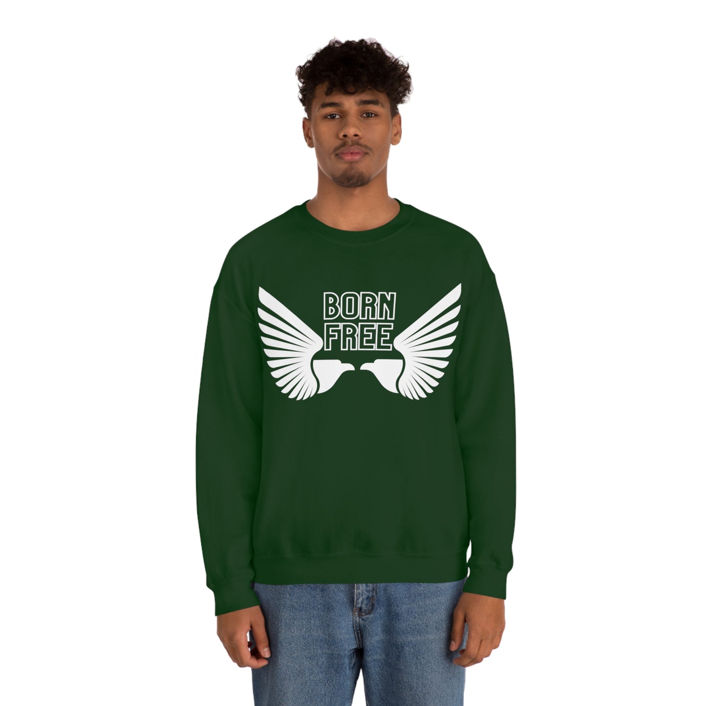 Born Free Eagle Unisex Crewneck Sweatshirt