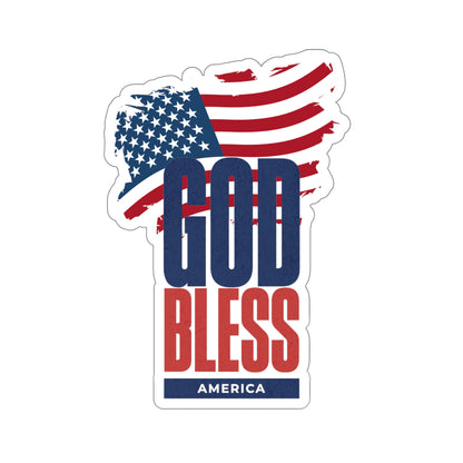 God Bless America Kiss-Cut Stickers