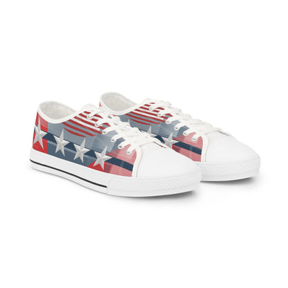 Stars and Stripes MAGA Women's Low Top Sneakers