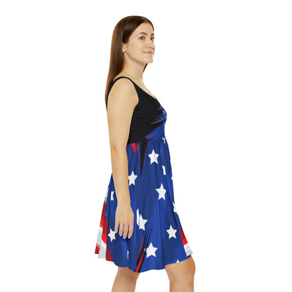 USA Flag Women's Skater Dress