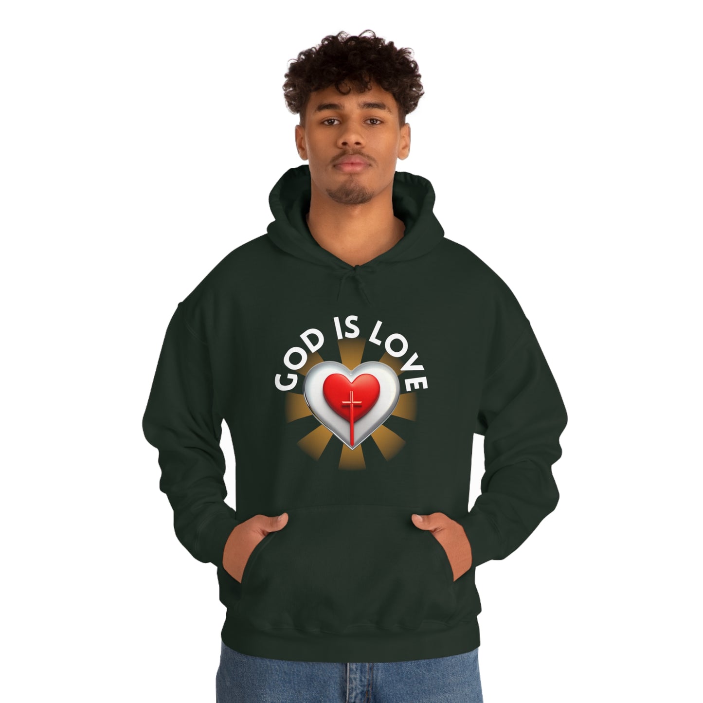 God Is Love Unisex Heavy Blend™ Hooded Sweatshirt