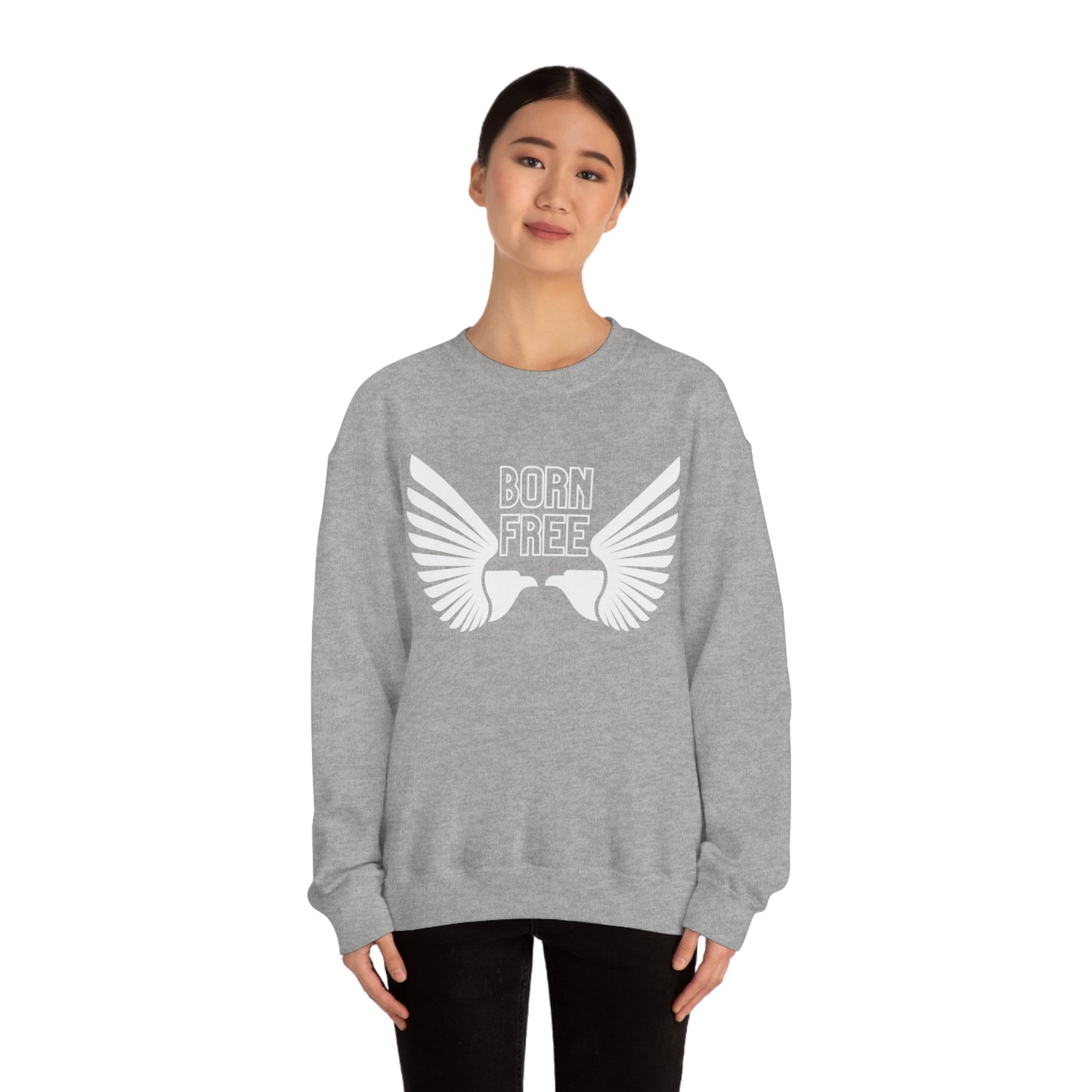 Born Free Eagle Unisex Crewneck Sweatshirt