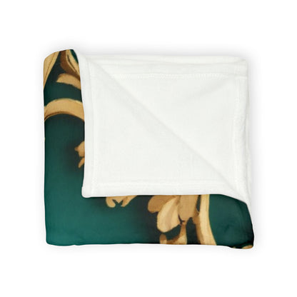 Luxurious Soft Brocade Print Throw Blanket