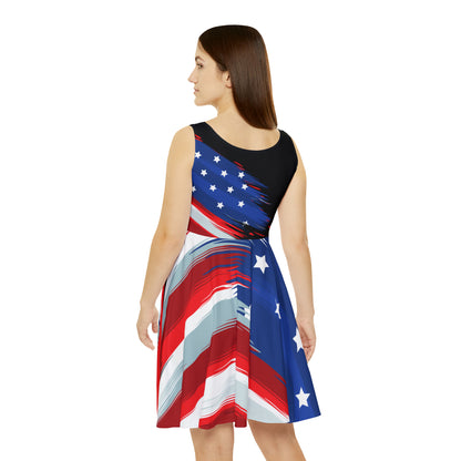 USA Flag Women's Skater Dress